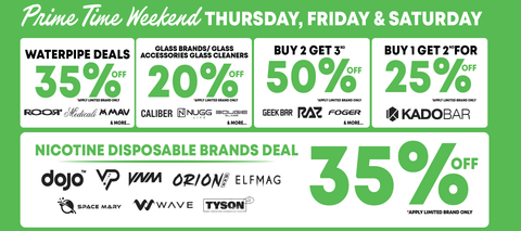 Prime Time Weekend Deals - Disposable