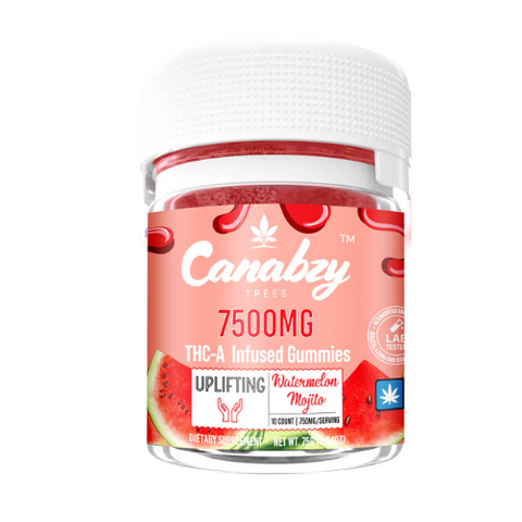 Canabzy THC-A Infused Gummies 7500mg 10ct/jar
