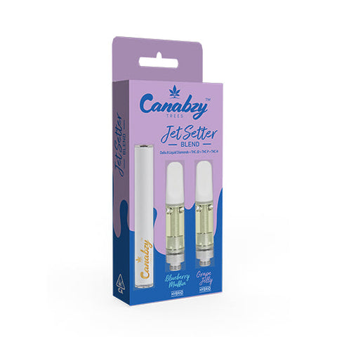 Canabzy Jet Setter Blend 2 x 2g Cartridge W/Battery