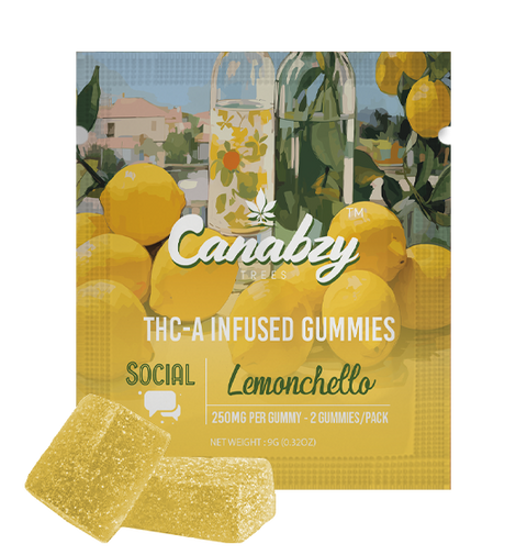 Canabzy THC-A Infused Gummies 500mg 2ct/pk