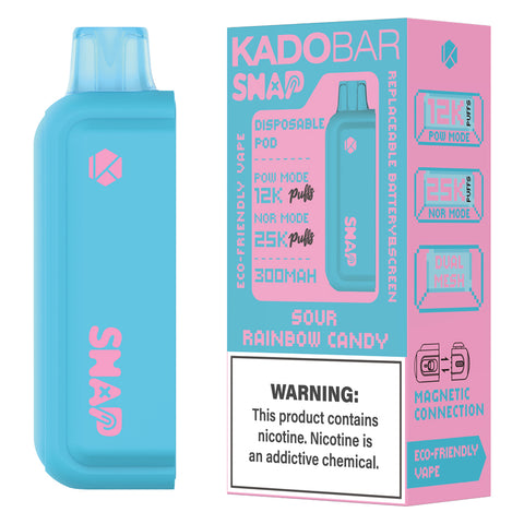 Kado Bar Snap 5% 25K Puffs Disposable Pod (Addon Battery Not Included)