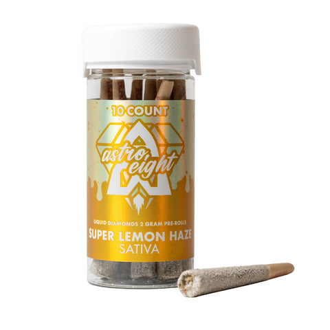 Astro Eight THC-P Liquid Diamonds Pre-Rolls 2gm 10ct Jar