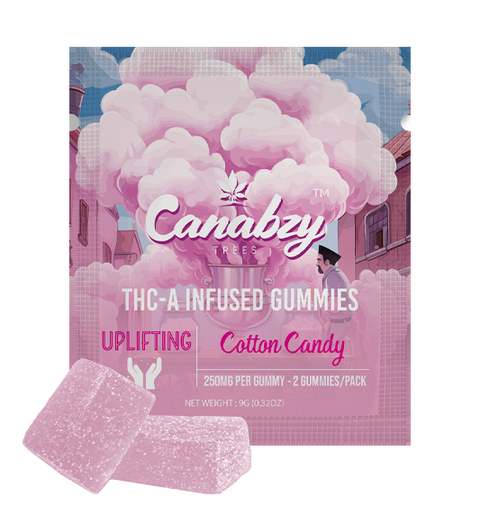 Canabzy THC-A Infused Gummies 500mg 2ct/pk