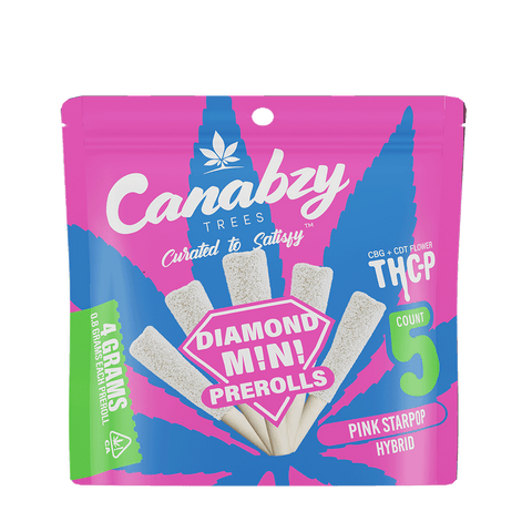 Canabzy THC-P Diamond Mini Pre-Rolls 4g 5ct/pk